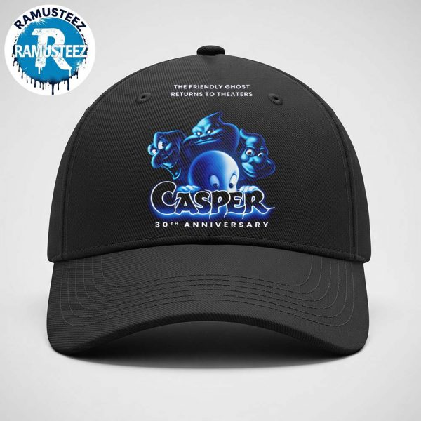 Casper Movie The Friendly Ghost Returns To Theaters On October 3 2025 Celebrate 30th Anniversary Snap Back Cap Hat