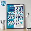 Chicago Bulls 2025-26 Regular Season NBA Schedule Home Decor Poster Canvas