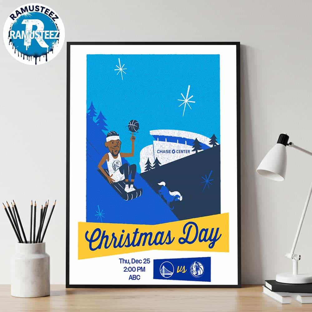 Christmas Day 2025 Matchup Golden State Warriors Vs Dallas Mavericks NBA Xmas On December 25 2025 Wall Decor Poster Canvas