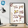 Dallas Mavericks 2025-26 Regular Season NBA Schedule Wall Decor Poster Canvas