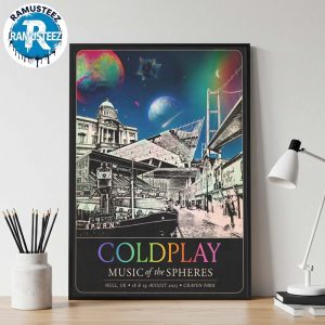 Coldplay Hull Music Of The Spheres Music Poster In Hull UK On August 18th And 19th 2025 At Craven Park Home Decor Poster Canvas