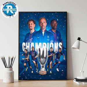 Congrats Paris Saint Germain Claimed UEFA Super Cup Champions 2025 After Defeat Tottenham Wall Decor Poster Canvas