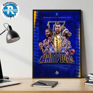 Congrats Vaqueros De Bayamon Win BSN 2025 Campeones Champions Una Dinastia Viva Home Decor Poster Canvas