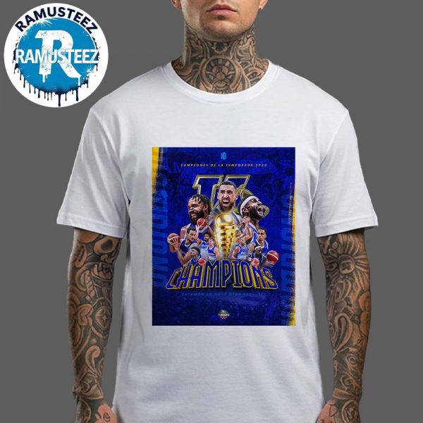 Congrats Vaqueros De Bayamon Win BSN 2025 Campeones Champions Una Dinastia Viva Unisex T-Shirt