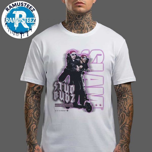Courtney Williams And Natisha Hiedeman The Studbudz Remix Heavy Tee Cover SLAM 258 White Unisex T-Shirt