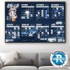 Dallas Mavericks 2025-26 Regular Season NBA Schedule Wall Decor Poster Canvas
