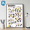 Dallas Mavericks 2025-26 Regular Season NBA Schedule Wall Decor Poster Canvas