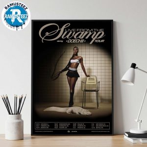 Doechii Swamp Tour 2025 Dates List Kick Off In Chicago IL On October 14th Home Decor Poster Canvas