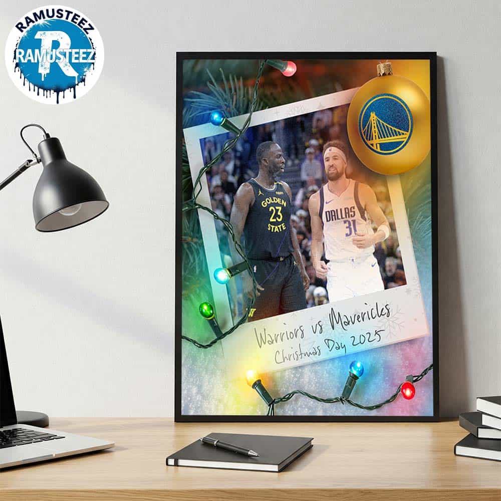 Golden State Warriors Vs Dallas Mavericks Matchup NBA Xmas Christmas Day 2025 On December 25 Home Decor Poster Canvas