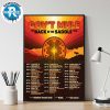 Finger Eleven North America 2025 Dates List Kick Off In Regina SK On August 22th New Single BLue Sky Mystery Wall Decor Poster Canvas