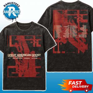 Great American Ghost Tragedy Of The Commons North American Tour 2025 Cities List For November And December Washed T-Shirt