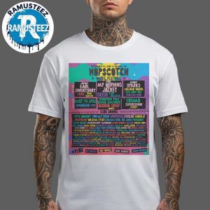 Hopscotch Music Festival 2025 Poster Line Up On September 4th-6th 2025 In Raleigh NC White T-Shirt