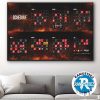 Golden State Warriors 2025-26 Regular Season NBA Schedule Home Decor Poster Canvas