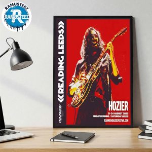 Hozier Poster For Reading And Leeds Festival 2025 In England Friday Reading And Saturday Leeds On August 21 To August 24 Wall Decor Poster Canvas