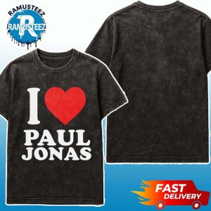 I Love Paul Jonas Jonas Brothers 20th Anniversary Greetings From Your Hometown Tour 2025 Exclusive Tee Washed T-Shirt
