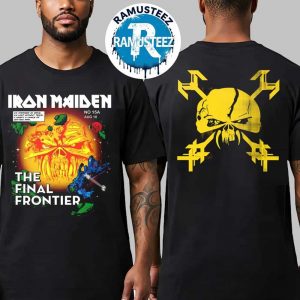 Iron Maiden The Final Frontier Comic Cover Tee 15 Years Of The Final Frontier Anniversary Collection Two Sided Print Unisex T-Shirt