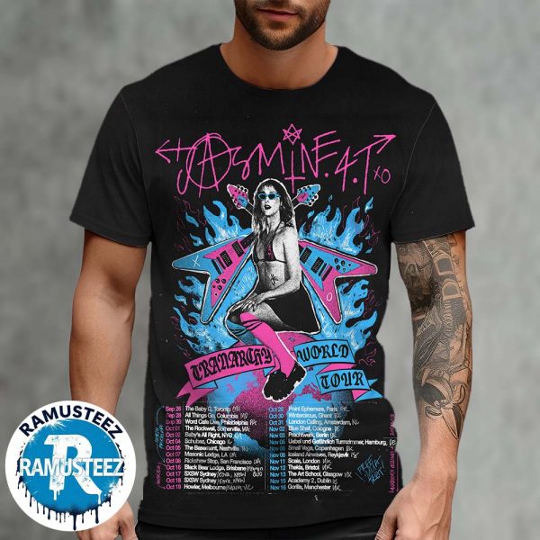 Jasmine.4.T Tranarchy World Tour 2025 Cities List Start In Toronto ON At The Baby G On September 26th All Over Print T-Shirt