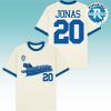 Jonas Brothers x Marshmello 20th Anniversary Greetings From Your Hometown Tour 2025 Cities List Start In East Rutherford NJ On August 10th T-Shirt
