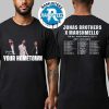 Jonas Brothers x Marshmello 20th Anniversary Greetings From Your Hometown Tour 2025 Cities List Start In East Rutherford NJ On August 10th T-Shirt