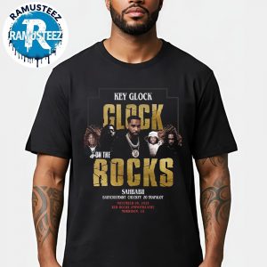 Key Glock On the Rock Show Poster On November 9th 2025 At Red Rocks Park And Amphitheatre In Morrison CO Unisex T-Shirt