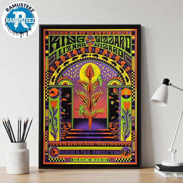 King Gizzard And The Lizard Wizard Show Poster On July 28 2025 At TD Pavilion At The Mann In Philadelphia PA USA Home Decor Poster Canvas