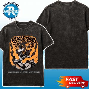 King Gizzard And the Lizard Wizard In Los Angeles CA USA Orchestra Show 2025 Poster At Hollywood Bowl On August 10th Two Sided Washed T-Shirt