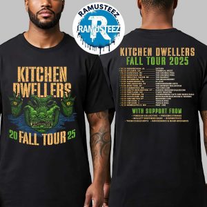 Kitchen Dwellers Fall Tour 2025 Merch Tee Dates List Kicks Off In Birmingham AL On October 29 2025 Two Sided Print T-Shirt