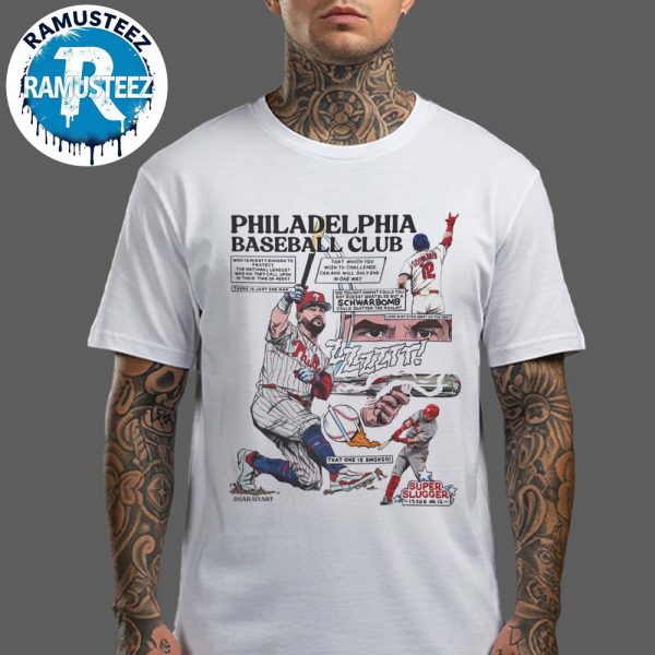 Kyle Schwarber Comic Comfort Colors Tee Philadelphia Phillies Baseball Club 2025 Unisex T-Shirt
