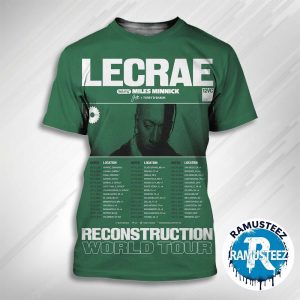 Lecrae Reconstruction World Tour 2025 Dates List Kick Off On September 4 In Harare Zimbabwe With Miles Minnick All Over Print T-Shirt