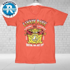 Linkin Park Boston Massachusetts Exclusive Tee By Johnny Cupcakes On July 31st From Zero World Tour 2025 Unisex T-Shirt