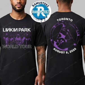 Linkin Park From Zero World Tour 2025 Merchandise Today In Toronto Canada At Scotiabank Arena On August 8 2025 Two Sided Print Unisex T-Shirt