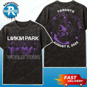 Linkin Park Toronto Canada 2025 Merchandise From Zero World Tour 2025 At Scotiabank Arena On August 8 2025 Washed T-Shirt