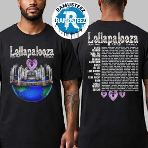 Lollapalooza Planet Lolla Lineup Tee On July 31-August 3 2025 At Grant Park In Chicago Illinois Two Sided Print Tank Top T-Shirt