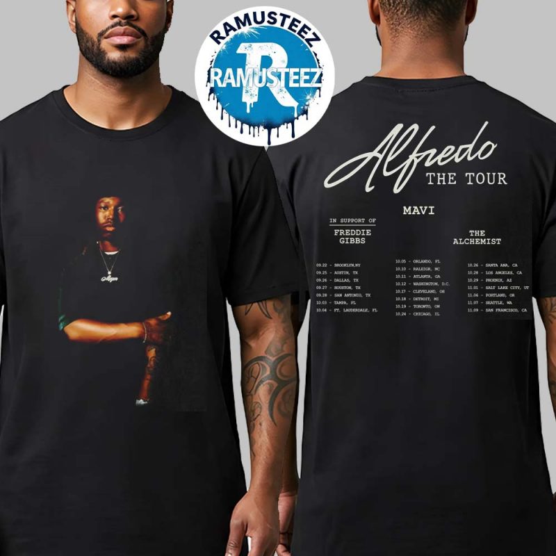 Mavi Alfredo The Tour 2025 Dates List Kick Off In Brooklyn NY On September 9th In Support Of Freddie Gibbs And The Alchemist Unisex T Shirt