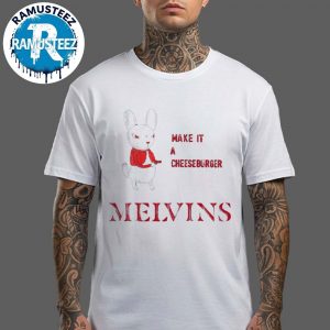 Melvins Exclusive Tee Everybody Loves Sausages Charcoal Make It A Cheeseburger T-Shirt