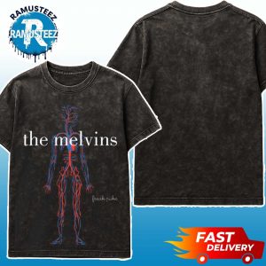 Melvins Exclusive Tee Everybody Loves Sausages Charcoal Make It A Cheeseburger Washed T-Shirt