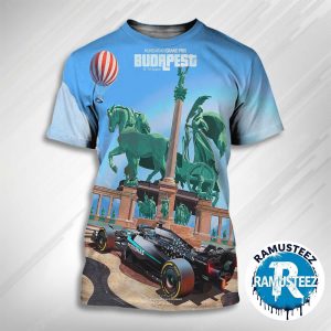 Mercedes AMG Petronas F1 Team 2025 Hungarian Grand Prix Posters On August 1-3 2025 At The Hungaroring In Budapest