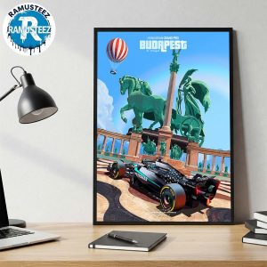 Mercedes AMG Petronas F1 Team 2025 Hungarian Grand Prix Posters On August 1-3 2025 At The Hungaroring In Budapest Poster Canvas