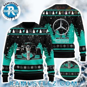 Mercedes-AMG Petronas Formula One Team 2025 Holiday For Man And Women Ugly Christmas Sweater