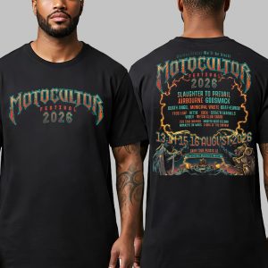 Motocultor Festival 2026 We ll Be Back Poster Line Up On August 13th-16th Two Sided Print Unisex T-Shirt