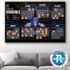 New York Knicks 2025-26 Regular Season NBA Schedule Wall Decor Poster Canvas