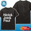 Nick And Joe And Paul Jonas Brothers 20th Anniversary Greetings From Your Hometown Tour 2025 Exclusive Tee Washed T-Shirt
