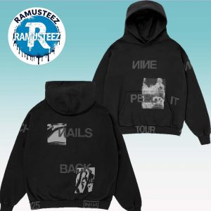 Nine Inch Nails Peel It Back Tonal Merchandise Tee Hoodie T-shirt