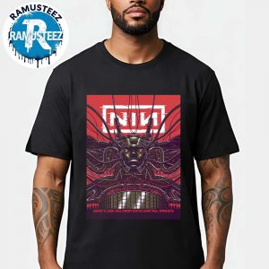 Nine Inch Nails Show Poster On August 17th 2025 At Xcel Energy Center In Saint Paul Minnesota Unisex T-Shirt