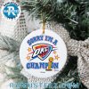 Oklahoma City Thunder x Nike Toddler 2025 NBA Finals Champions Xmas Gift For Fan Christmas Decorations Ornament