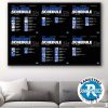Philadelphia 76ers 2025-26 Regular Season NBA Schedule Home Decor Poster Canvas