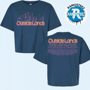 Outside Lands 2025 Cityscape Women Event Exclusive Tee On August 8th 10th In San Francisco CA At Golden Gate Park Two Sided Print T-Shirt
