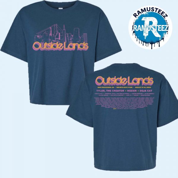 Outside Lands 2025 Cityscape Women Event Exclusive Tee On August 8th 10th In San Francisco CA At Golden Gate Park Two Sided Print T-Shirt