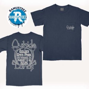 Outside Lands 2025 Collection Tee Snail Pocket In San Francisco CA On August 8th 10th At Golden Gate Park Two Sided Print T-Shirt