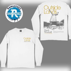 Outside Lands 2025 Merchandise Tee Windmill On August 8th 10th In San Francisco CA At Golden Gate Park Two Sided Print Long Sleeve T-Shirt